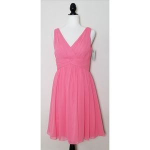 Bill Levkoff Pink Chiffon Dress Size 10